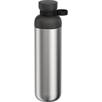edelstahl trinkflasche vita 900 ml - nordic black, schwarz
