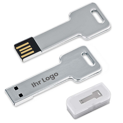 Edelstahl USB Stick Key, 16 GB, silber Edelstahl USB Stick Key, 16 GB, silber