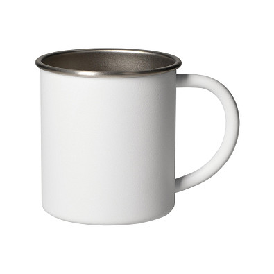 Edelstahlbecher Adventura, 340 ml, weiß