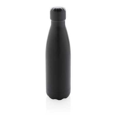 Einfarbige Vakuumisolierte Stainless Steel Flasche, schwarz