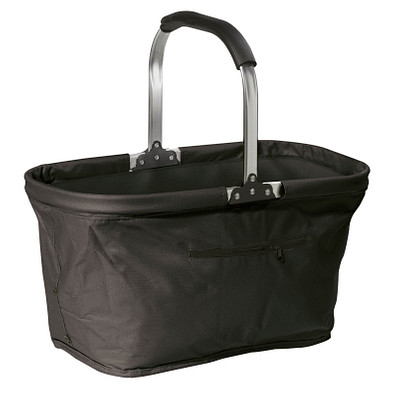 Einkaufskorb Uni, Schwarz