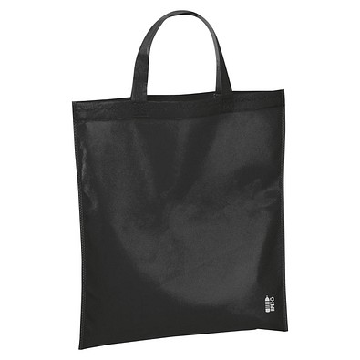 Einkaufstasche aus recyceltem Non Woven , schwarz