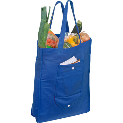 Einkaufstasche, zusammenfaltbar, blau Einkaufstasche, zusammenfaltbar, blau