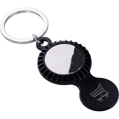 Einkaufswagenlöser Kunststoff mit Caddy-Chip, schwarz