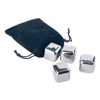 Eiswürfel-Set COOLING CUBES,schwarz, silber