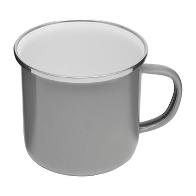 Emaille-Trinkbecher VINTAGE CUP,grau