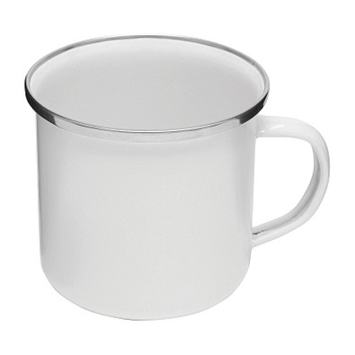 Emaille-Trinkbecher VINTAGE CUP,weiß