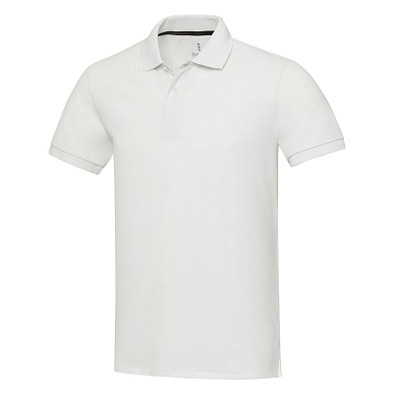 Emerald Polo Unisex aus recyceltem Material, weiss, S