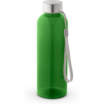 ENDERS M. Trinkflasche (600ml) aus recyceltem PET (100% rPET) mit glänzender transluzenter Oberfläche, Grün