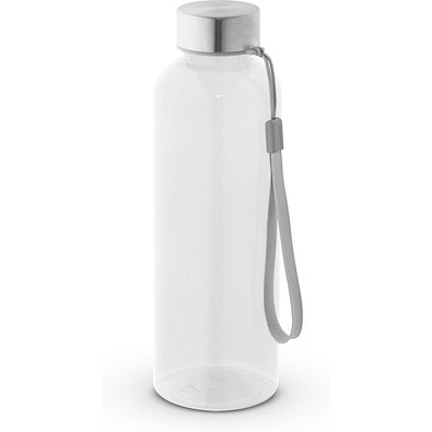 ENDERS M. Trinkflasche (600ml) aus recyceltem PET (100% rPET) mit glänzender transluzenter Oberfläche, Transparent