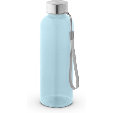 ENDERS M. Trinkflasche (600ml) aus recyceltem PET (100% rPET) mit glänzender transluzenter Oberfläche, Wasserblau