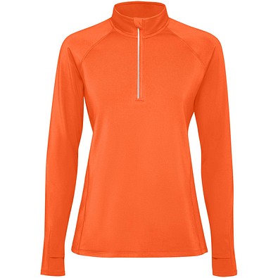Estambul Half-Zip Sweatshirt für Damen, Fire orange, 2XL