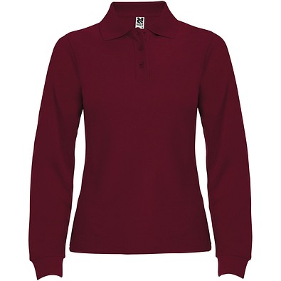 Estrella Langarm Poloshirt für Damen, Garnet, XL