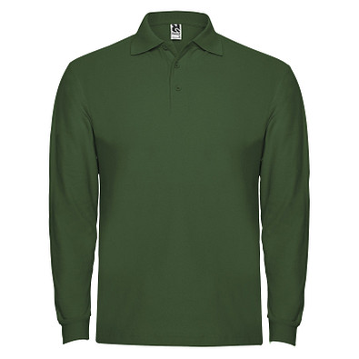 Estrella Langarm Poloshirt für Herren, dunkelgrün, 2XL