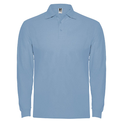 Estrella Langarm Poloshirt für Herren, himmelblau, 2XL