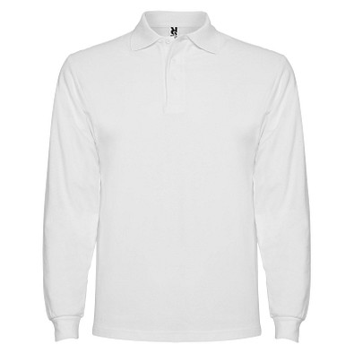 Estrella Langarm Poloshirt für Herren, weiss, 3XL