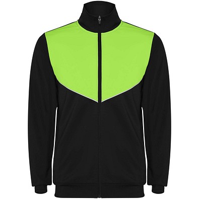 Evans Trainingsanzug für Kinder, schwarz/limone, 10
