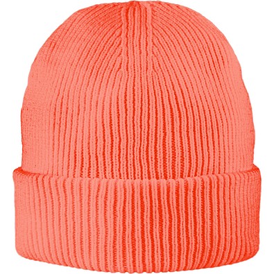 Exclusive Recycled Fine Rib Beanie, Koralle