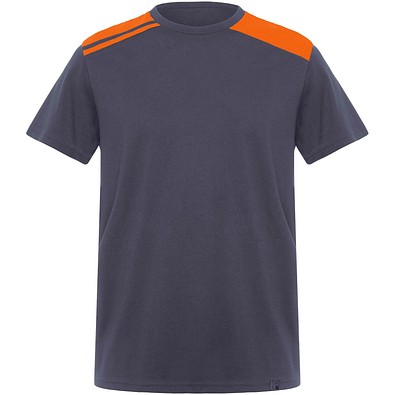 Expedition Kurzärmeliges T-Shirt für Herren, 160 g/m2, blei/orange, 2XL