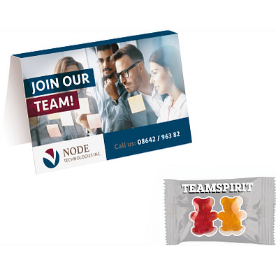 Express Werbekarte, Team Gummibärchen, inkl. Druck