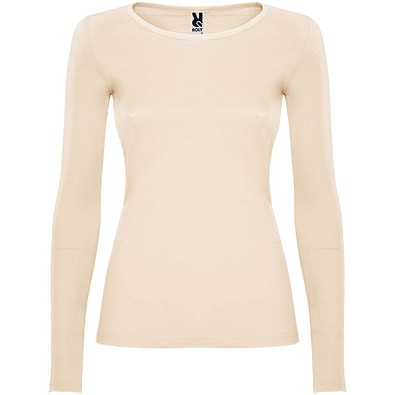 Extreme Langarmshirt für Damen, sand meliert, 2XL