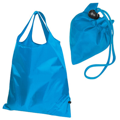 Faltbare Einkaufstasche Edge, hellblau