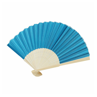 Faltbarer Fächer BAMBOO COOL,hellblau