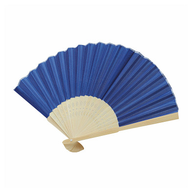 Faltbarer Fächer BAMBOO COOL,royalblau