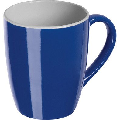 Farbige Tasse aus Keramik, 300 ml, blau