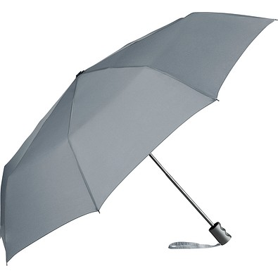 FARE® ÖkoBrella Mini-Taschenschirm, Kunststoffgriff, grau