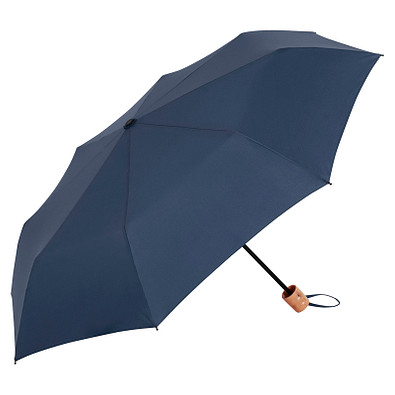 FARE® Mini-Taschenschirm ÖkoBrella, Holzgriff, marine