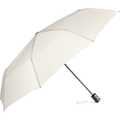 FARE® ÖkoBrella Mini-Taschenschirm, Kunststoffgriff, naturweiß