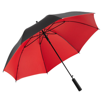 FARE® Stockschirm Doubleface, schwarz/rot