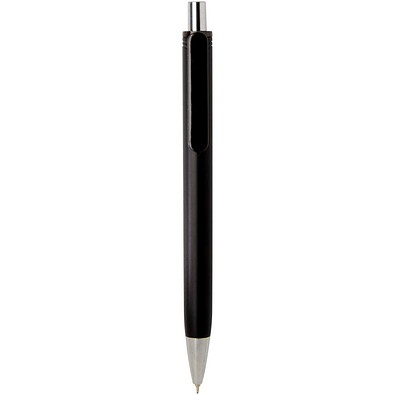 Feld RCS recycelter Kugelschreiber mit Metallic-Finish (schwarze Mine), schwarz
