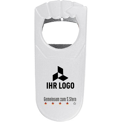 Flaschenöffner Fan-Edition mit WM-Motiv 5. Stern plus Logofläche