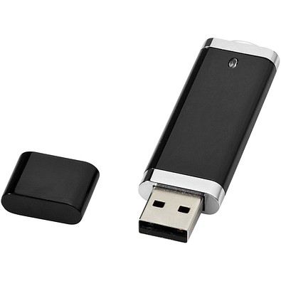 Flat USB-Stick, schwarz, 4GB