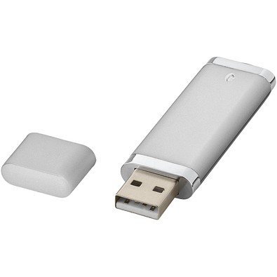 Flat USB-Stick, silber, 64GB