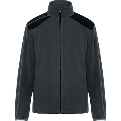 Fleecejacke Terrano in kombinierten Farben, L, bleigrau/schwarz