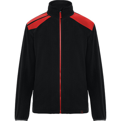 Fleecejacke Terrano in kombinierten Farben, M, schwarz/rot