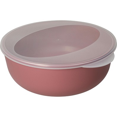 Food-Bowl ToGo, Classic, 2,2 l, raffiniertes rot/transparent