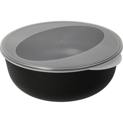 Food-Bowl ToGo, Classic, 2,2 l, schwarz/transparent