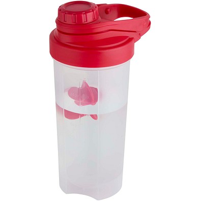 Forza 700 ml Sportflasche mit Shakerball, rot