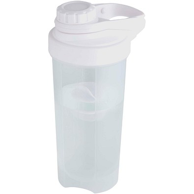 Forza 700 ml Sportflasche mit Shakerball, weiss
