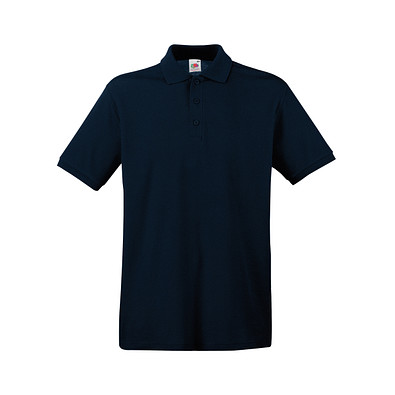FRUIT OF THE LOOM® Unisex Poloshirt Pique, Deep Navy, M