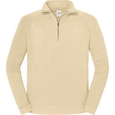 FRUIT OF THE LOOM® Unisex Sweatshirt Zip-Neck, desert sand, S