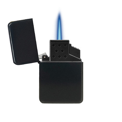 Zorr Exklusiv Jet Flame Feuerzeug, schwarz matt