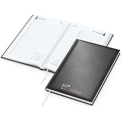 Geiger-Notes Buchkalender Basic Bestseller, schwarz, inkl. Siebdruck-Digital