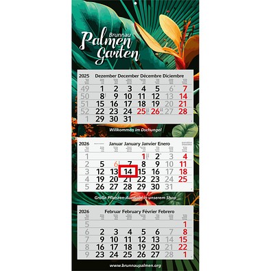 Geiger-Notes Monatskalender Profil 3 Recycling, inkl. Druck
