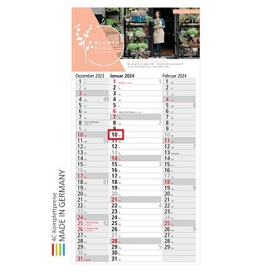 Geiger-Notes Wandplaner Spectrum 3 Bestseller, inkl. Druck, hellgrau