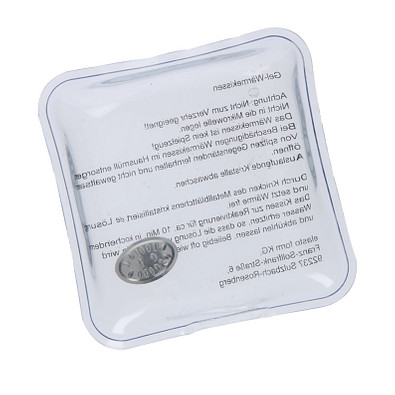 Gel-Wärmekissen "Quadrat", transparent Gel-Wärmekissen "Quadrat", transparent